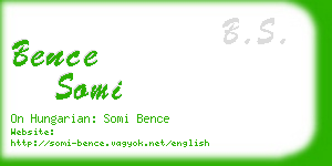 bence somi business card